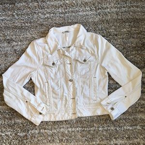 Free People Kiel Wash Jeans Jacket ~ in Ivory/Cream